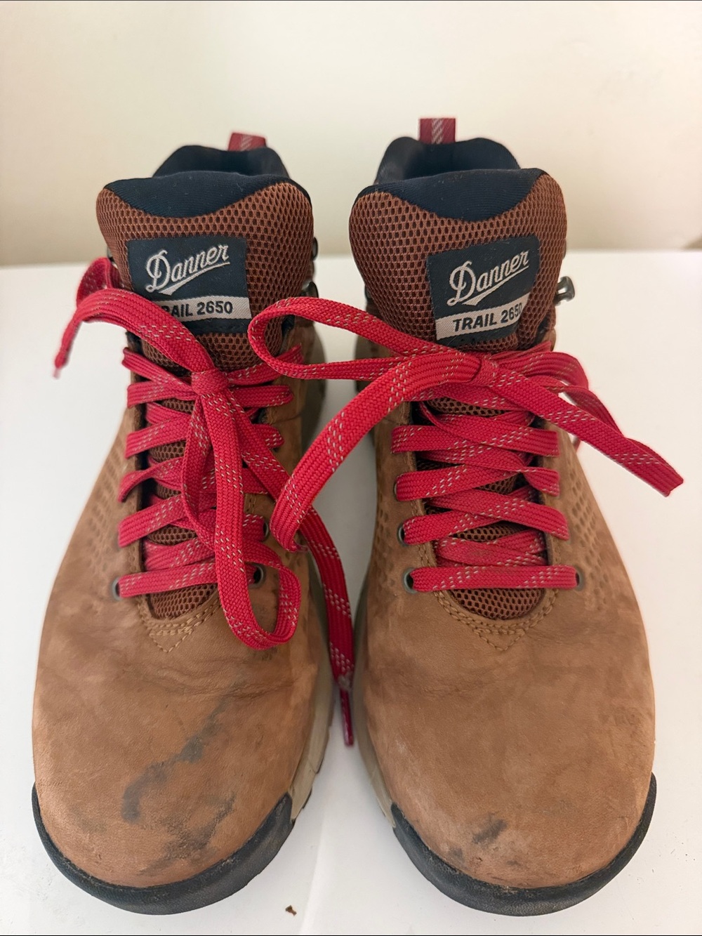 Danner Trail 2650 Men's Brown Hiking Boots with Red Laces